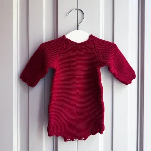 Pelele punto algodón burdeos