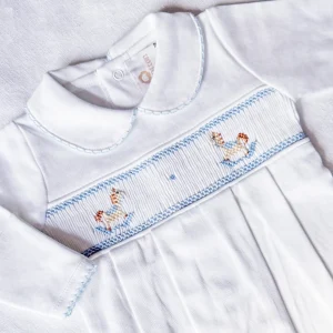 Pijama enterizo ponis blanco