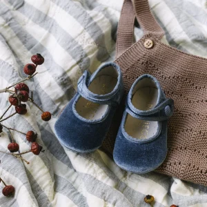 Badana Clara Terciopelo azul