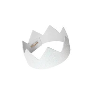 Corona Glitter blanca