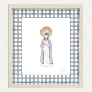 Lámina Virgencita - celeste