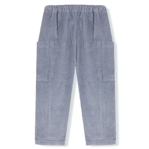 Pantalón cargo pana gruesa celeste