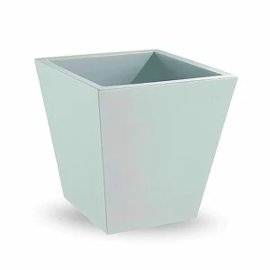 Veca Macetero Plástico Cuadrado Blanco Single 45 Cm