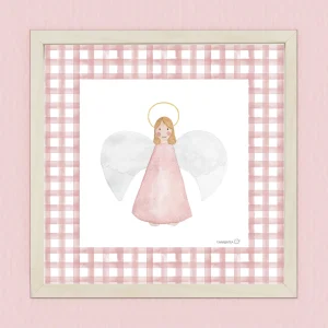 Lámina Angelita de la guarda – rosa