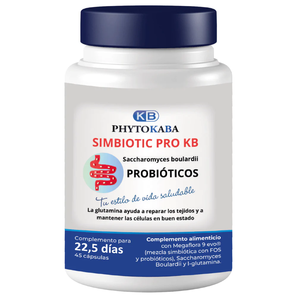 Simbiotic Pro Kb 45 Cápsulas Mezcla Probiótica. Flora Intestinal
