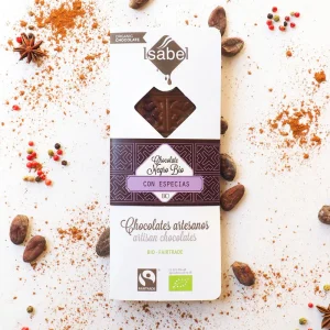 Tableta Bio chocolate negro con especias