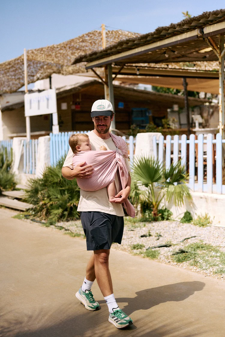 Bandolera Portabebé Momawo Fresh Cinamon Bambú - Imagen 2