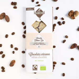 Tableta Bio Chocolate Blanco, Café Arábica Y Nuez Moscada