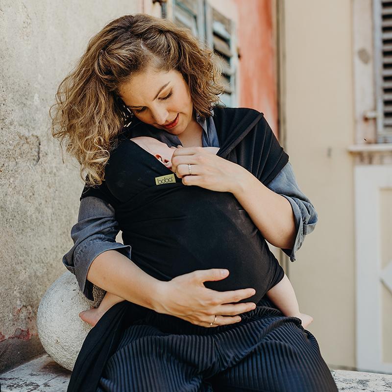 Fular Elástico Portabebé, Boba Wrap Black - Imagen 2
