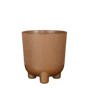 Macetero Marrón Plástico Reciclado 18cm