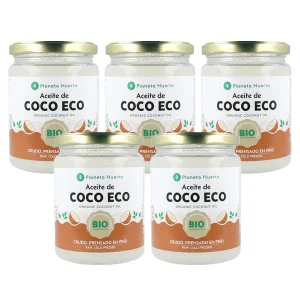 Pack 5x Aceite de coco ECO Planeta Huerto 430 ml