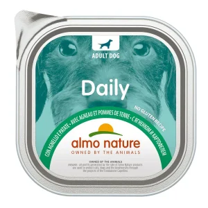 9x300gr Tarrina De Comida Húmeda Daily Almo Para Perro De Cordero Y Patata