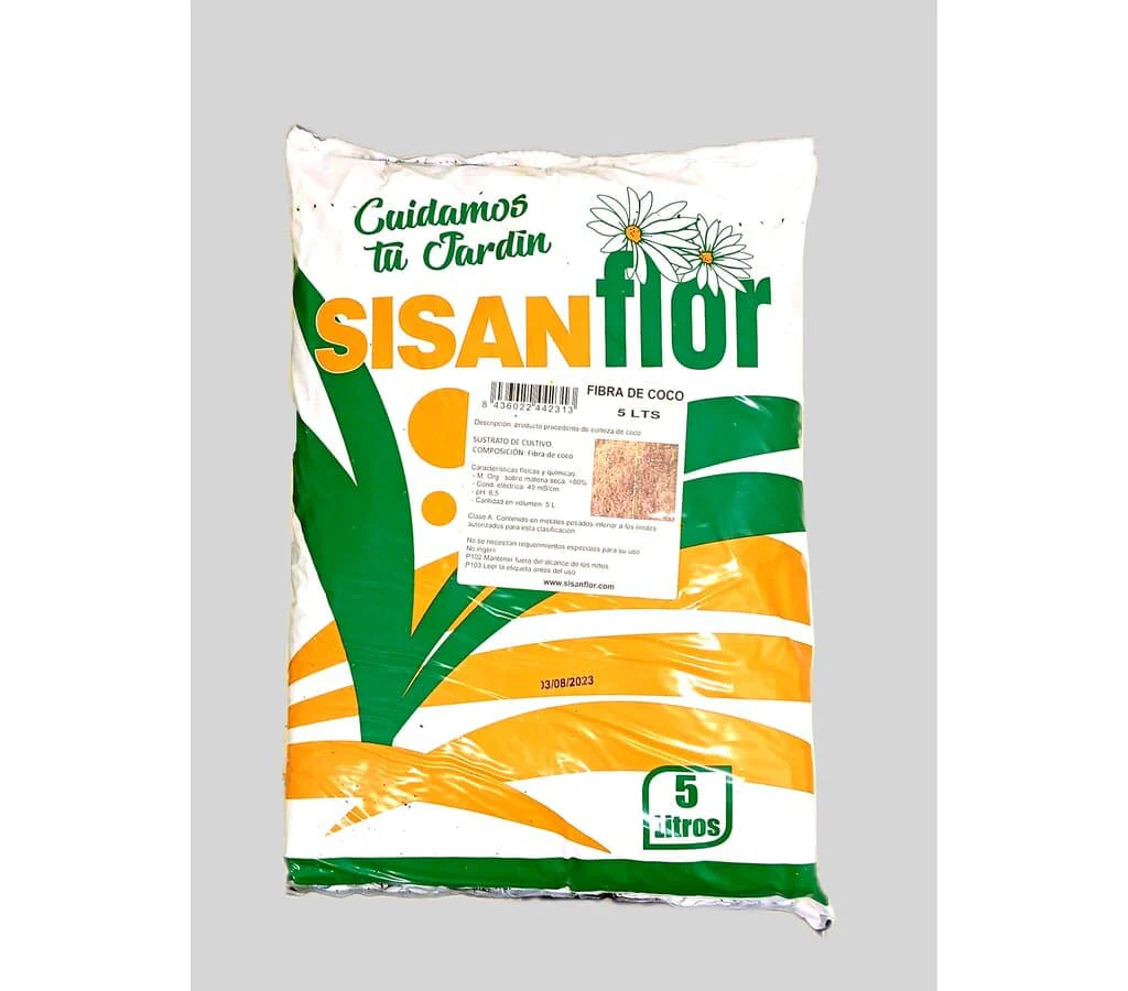 Sisanflor Fibra De Coco 5 Lt