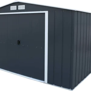 Duramax - Caseta Jardín - Eco Alcoy 10x12 - Metal - Color Gris Antracita