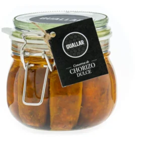 Conserva De Chorizo Dulce En Aceite De Oliva Virgen Extra - Conserva Gourmet Guallar.