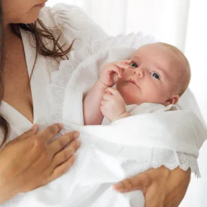 Arrullo piqué blanco