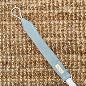 Chupetero piqué azul