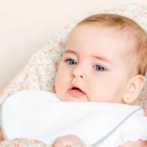 Babero blanco vivo gris